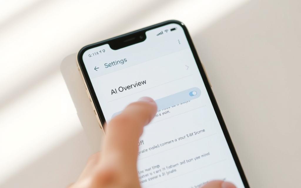 turn off AI Overview on mobile