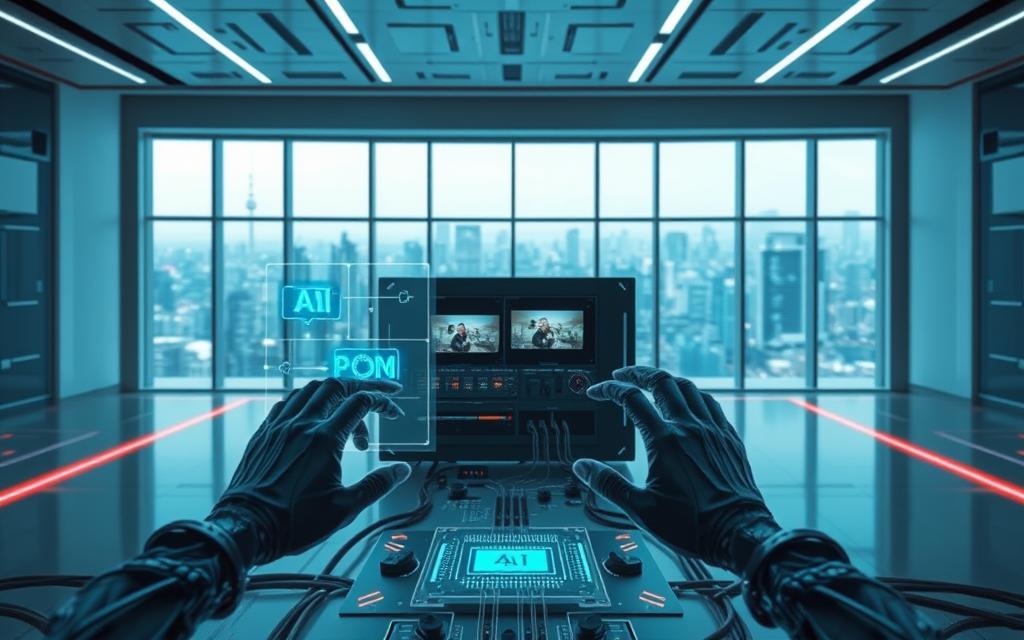 AI content generation automated video editing
